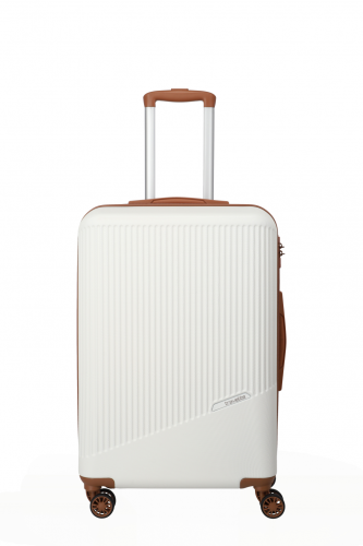 Travelite Bali Trolley M 67 Weiss/Cognac 