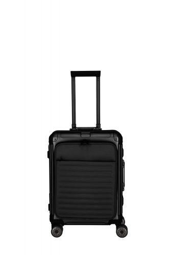 Travelite Next 4w Trolley S mit Vortasche 55 Schwarz 