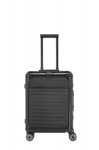 Travelite Next 4w Trolley S mit Vortasche 55 Schwarz 