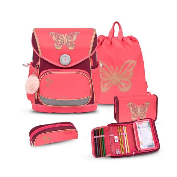 Belmil Compact Plus Schulranzenset Coral #1