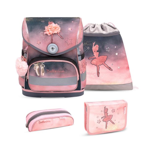 Belmil Compact Schulranzenset Ballerina Black Pink #1