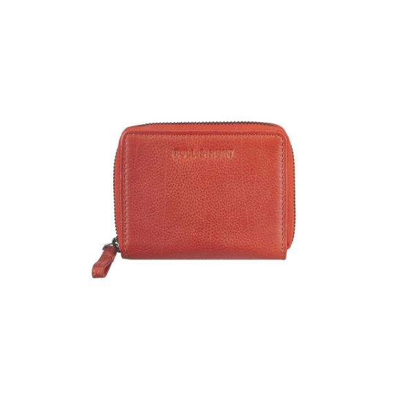 Bull Hunt Midi Zip Wallet-Coral #1