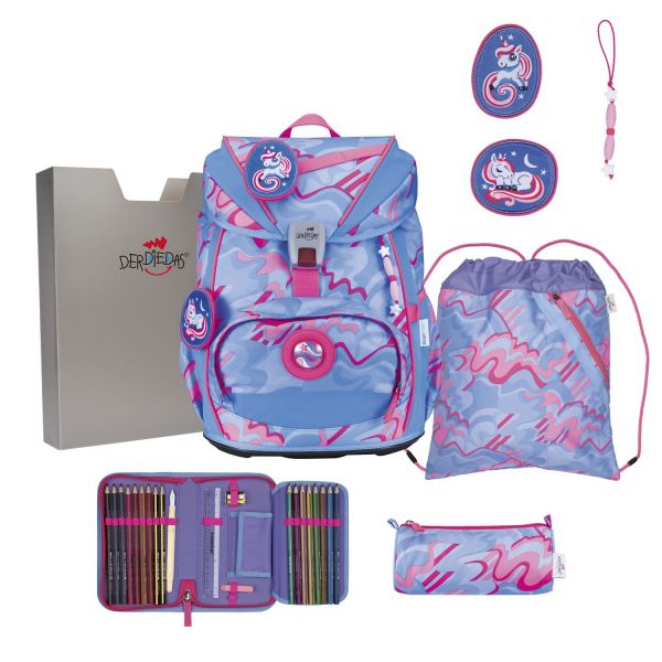DerDieDas ErgoFlex Light Superflash Set Schulranzenset Magic Unicorn #1