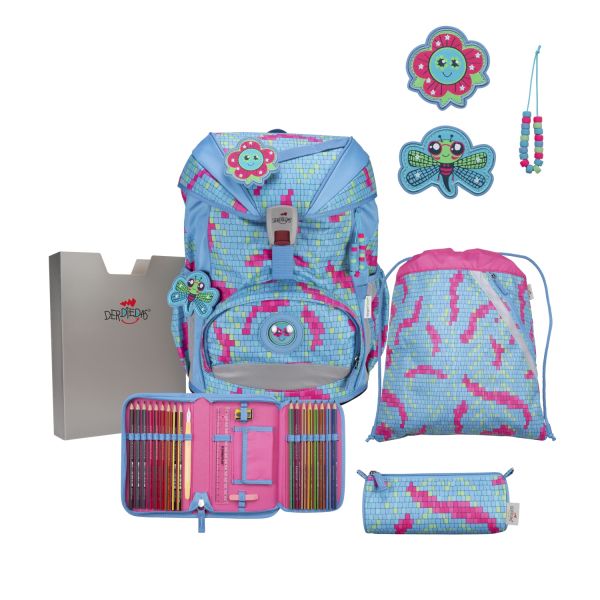 DerDieDas ErgoFlex Light Set Schulranzenset Happy Pixel #1