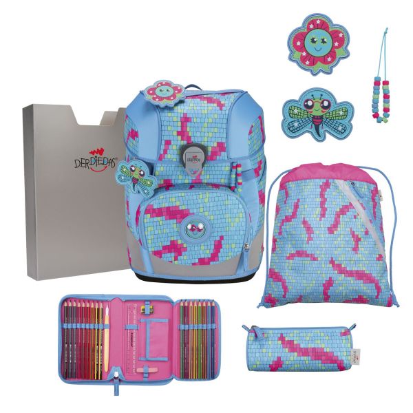 DerDieDas ErgoFlex Tiny Set Schulranzenset Happy Pixel #1