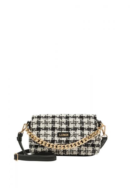 L.Credi Naissa Clutch schwarz/offwhite #1