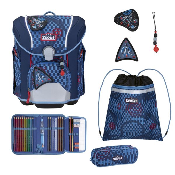 Scout Micro Set Safety Light Schulranzenset Space Explorer #1