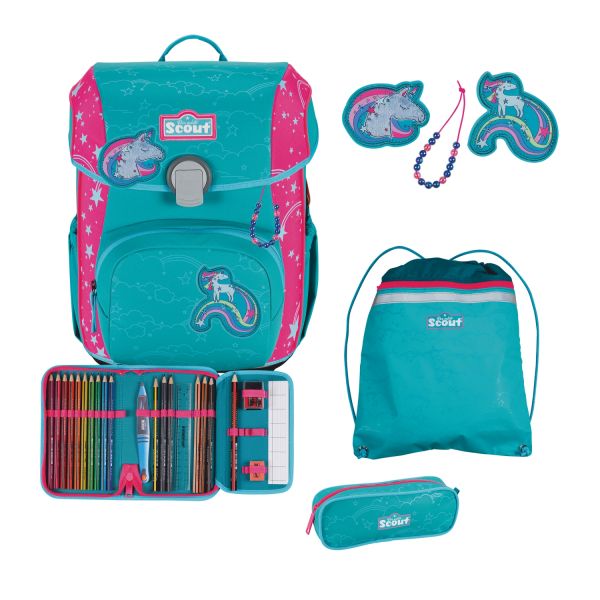 Scout Neo Set Superflash Extreme Schulranzenset Unicorn #1