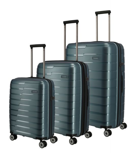 Travelite Air Base Kofferset 3-tlg. 4w L/M erw./S eisblau #1