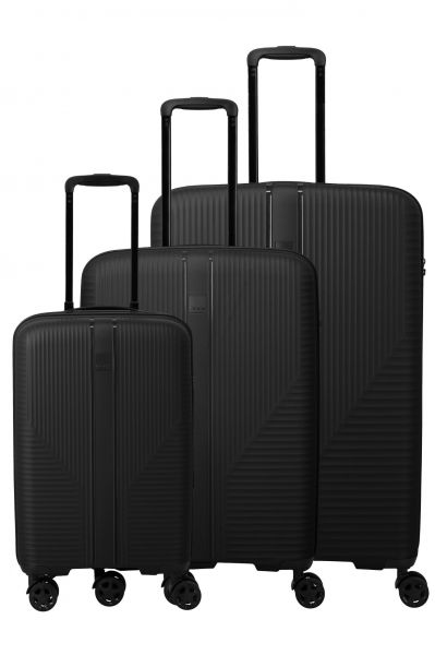 Travelite Air Stripe Trolley 4w L/M exp./S Slim Black #1