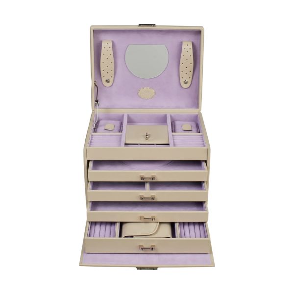 Windrose Merino Moda Schmuckkoffer Beige
                                                    
