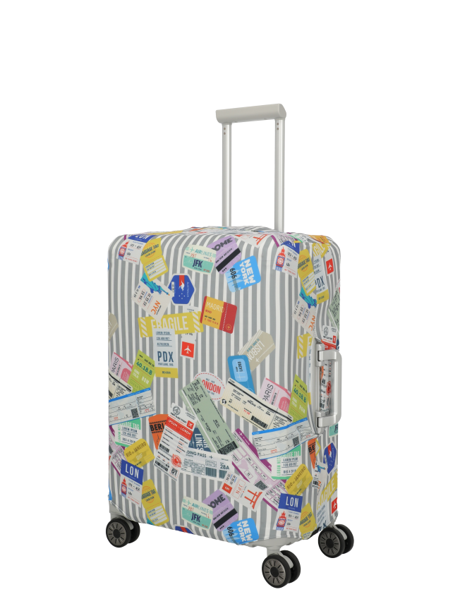 Travelite Accessoires Kofferhülle Kofferhülle M Multi.Color/Tickets #2