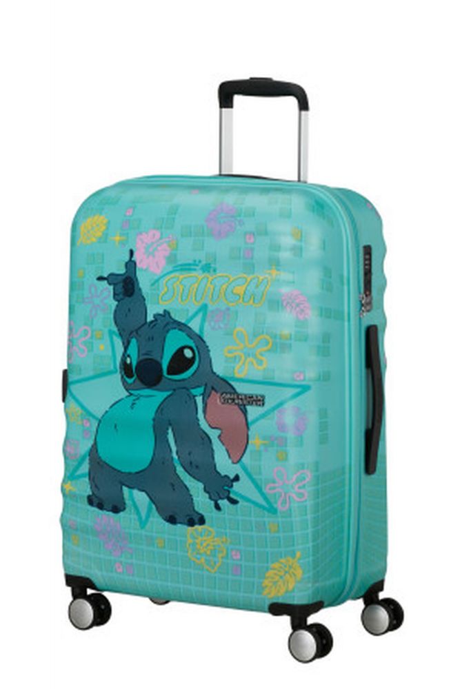 American Tourister Wavebreaker Disney Spinner 67/24 Tsa Disney Fl Stitch Flower #2