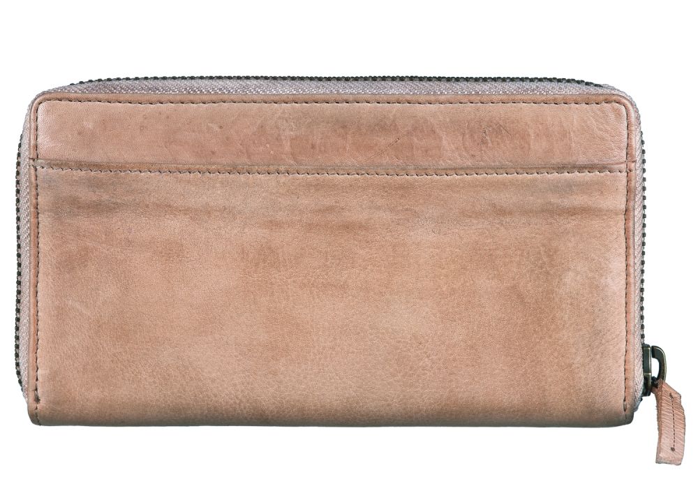 Bull Hunt Large Zip Wallet-Powder #2
