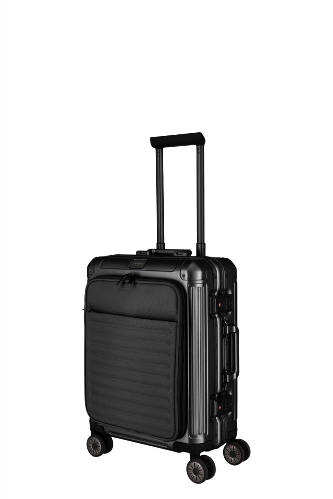 Travelite Next 4w Trolley S mit Vortasche 55 Schwarz #2