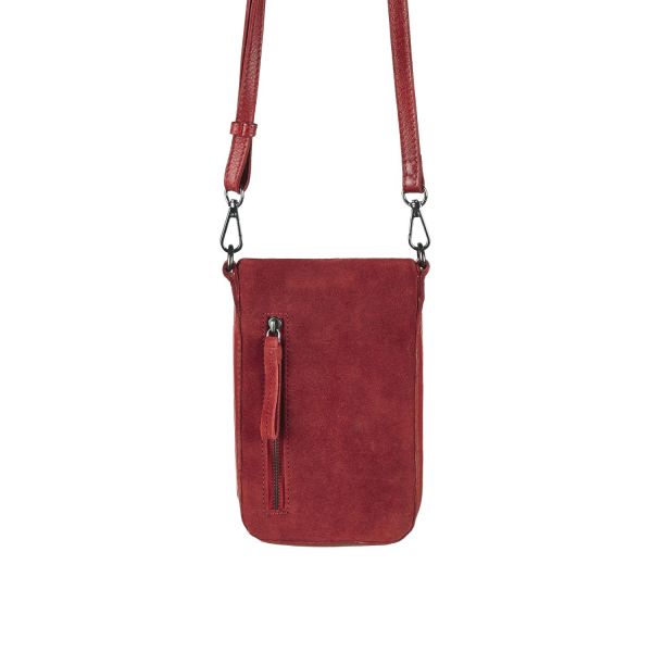 Bull Hunt Phone Wallet-Suede Chili Red #2