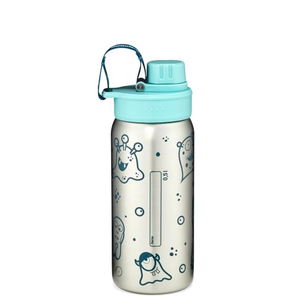 Ergobag Edelstahl Trinkflasche Petrol #2