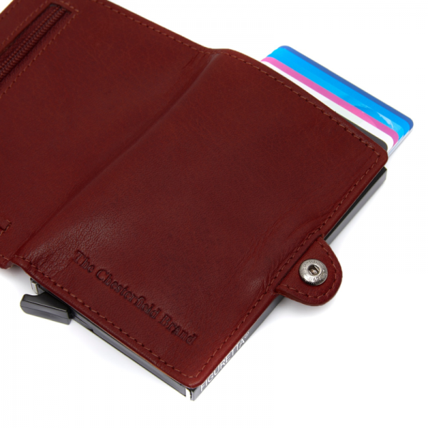 The Chesterfield Brand Baldwin Cardholder Red #2