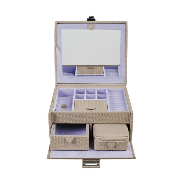 Windrose Corbello Schmuckkoffer Taupe #2