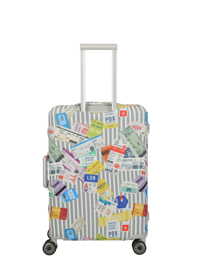 Travelite Accessoires Kofferhülle Kofferhülle M Multi.Color/Tickets #3