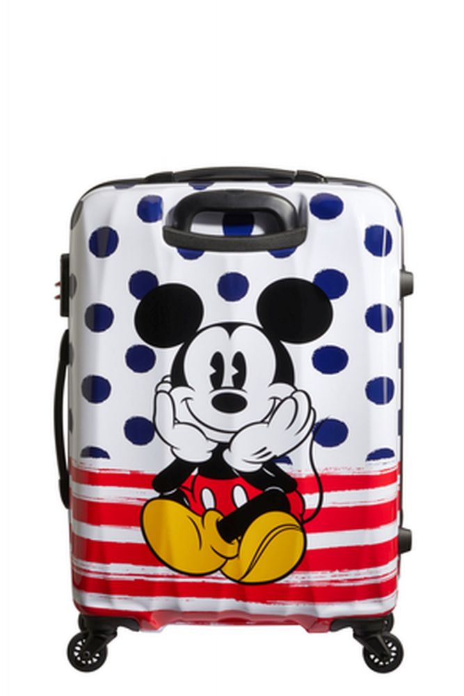 American Tourister Disney Legends Spinner 65 Alfatwist Mickey Blue Dots #3