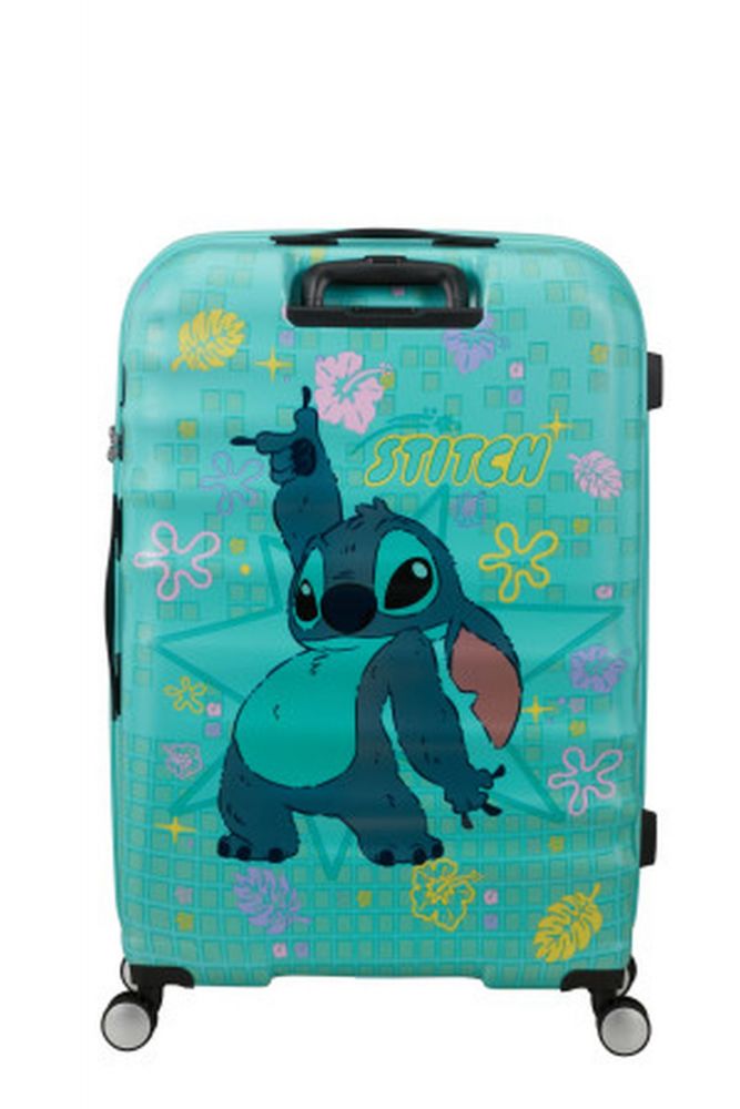 American Tourister Wavebreaker Disney Spinner 77/28 Tsa Disney Fl Stitch Flower #3