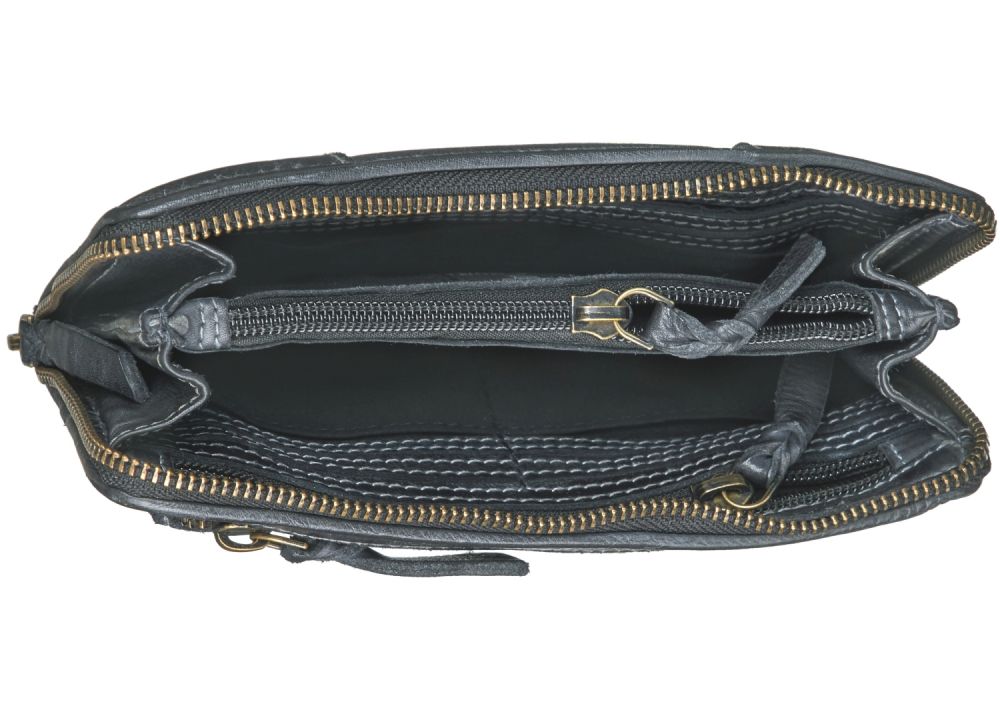 Bull Hunt Zip Wallet-Marine Blue #3