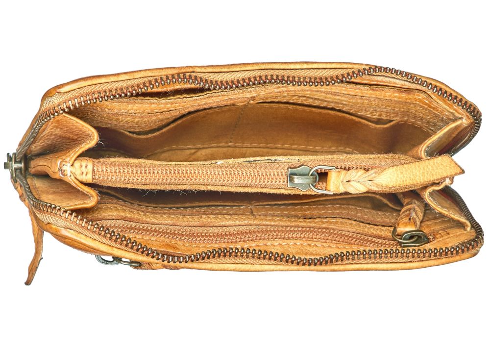 Bull Hunt Zip Wallet-Yellow #3