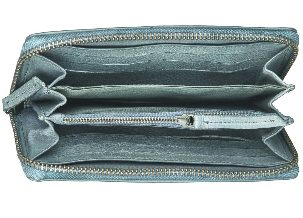 Bull Hunt Large Zip Wallet-Graphit #3
