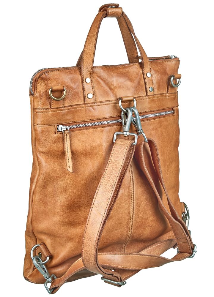 Bull Hunt Shopper Backpack Rucksack tan #3