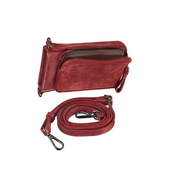 Bull Hunt Phone Wallet-Suede Chili Red #3