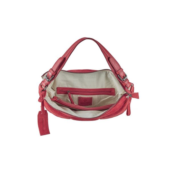 Bull Hunt Viola Tote Bag-Suede Chili Red #3