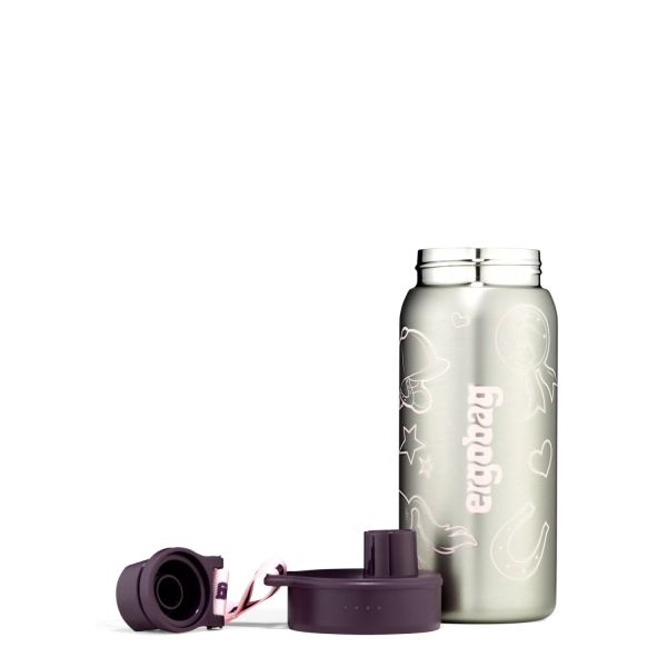 Ergobag Edelstahl Trinkflasche Lila #3
