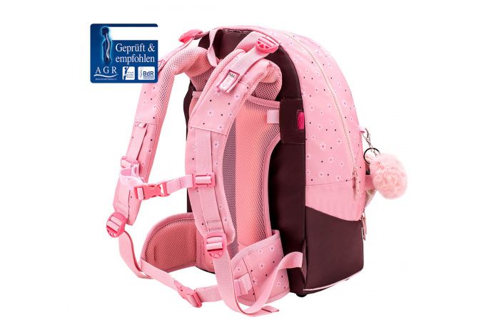 Belmil 2in1 School Backpack with Fanny pack Premium Schulrucksack Cherry Blossom #4