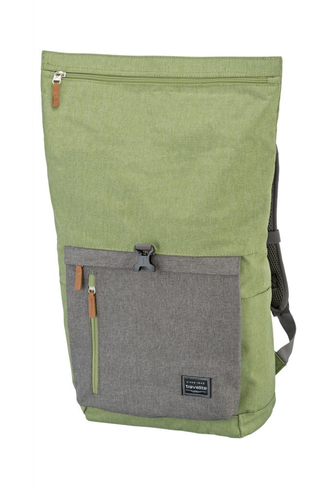 Travelite Basics Rollup Rucksack Grün/Grau #4