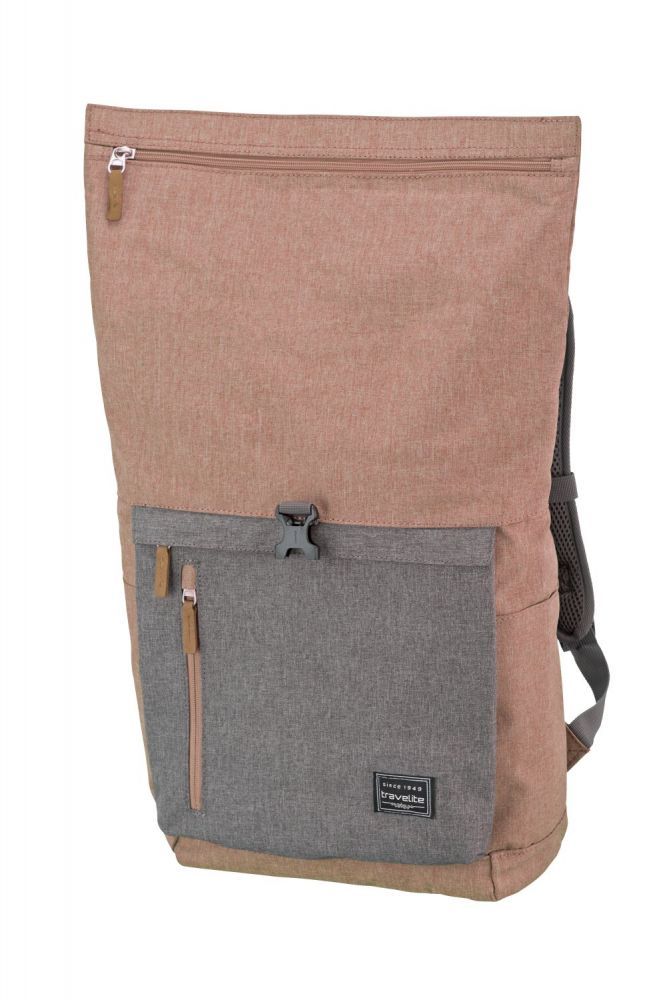 Travelite Basics Rollup Rucksack Rosa/Grau #4