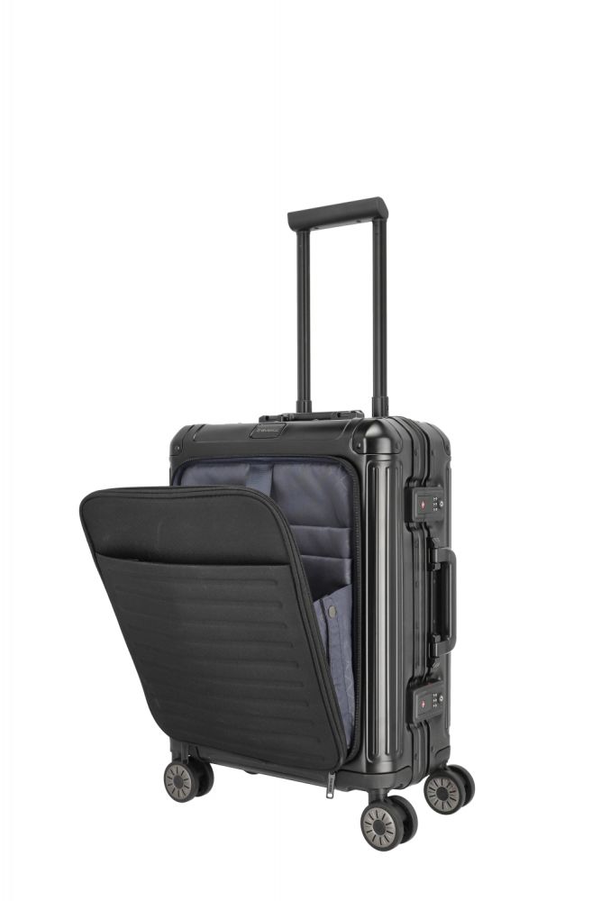 Travelite Next 4w Trolley S mit Vortasche 55 Schwarz #5