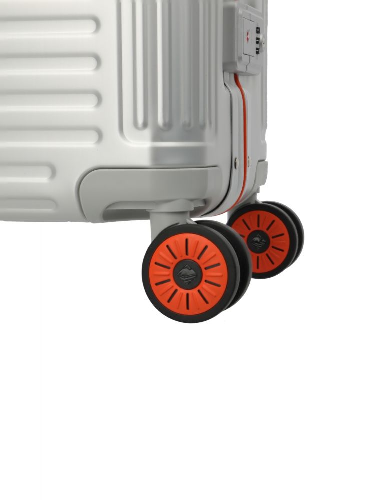 Travelite Next 4w Trolley L Silber-Orange #6