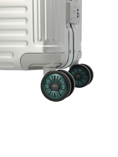 Travelite Next 4w Trolley M Silber-Grün #6
