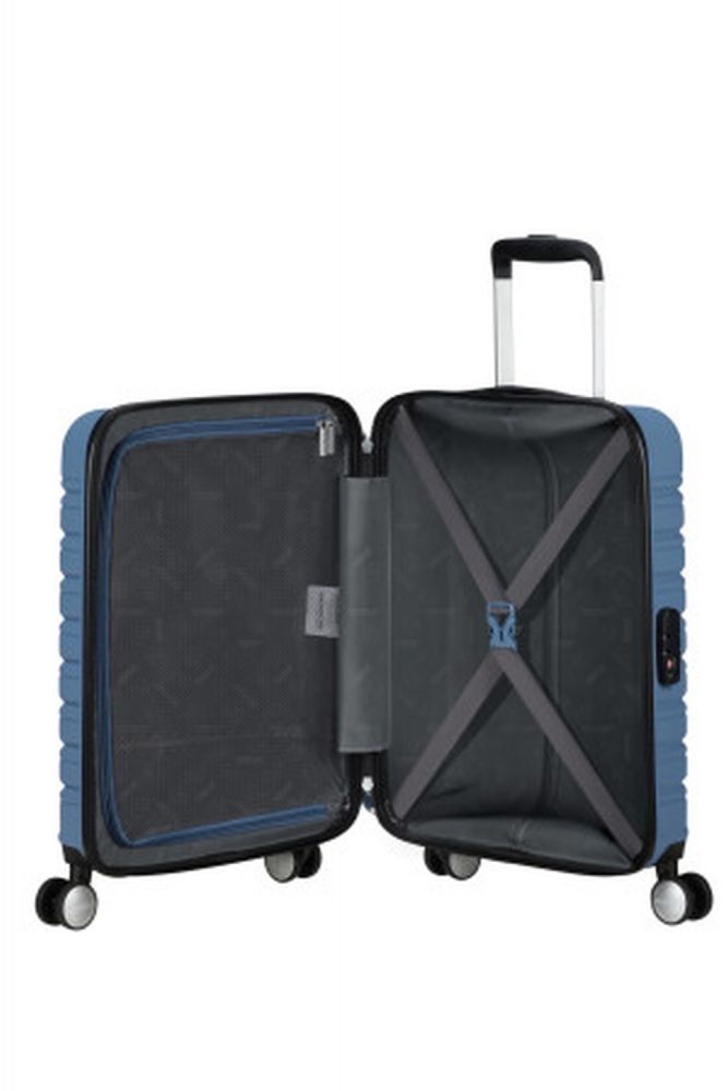 American Tourister Flashline Spinner 55/20 Tsa Coronet Blue #7