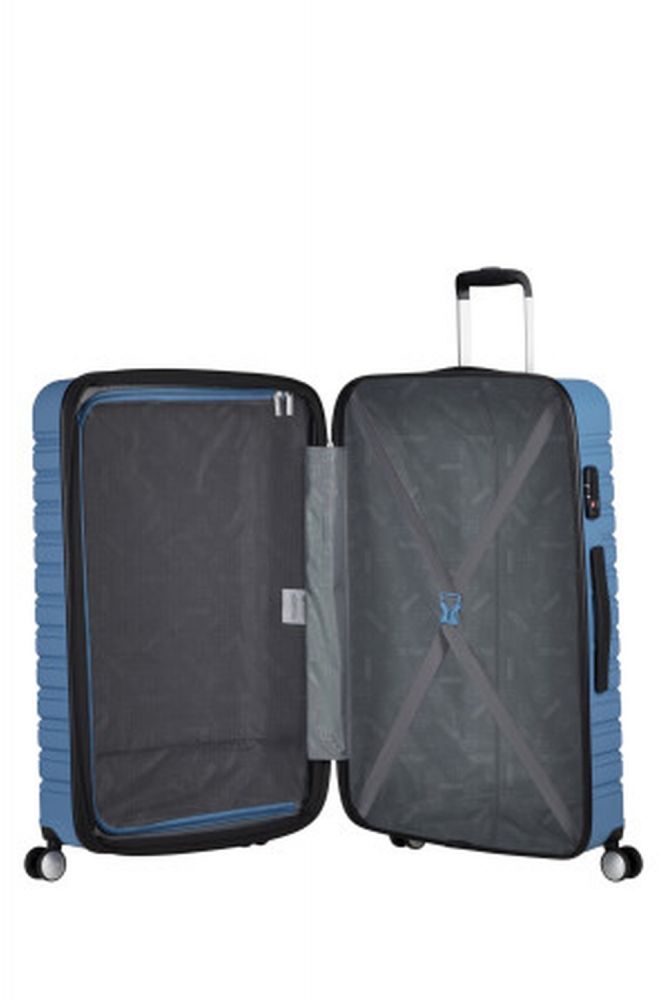 American Tourister Flashline Spinner 78/29 Exp Tsa Coronet Blue #7