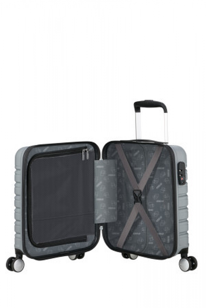 American Tourister Flashline Spinner Underseater Sky Silver #7