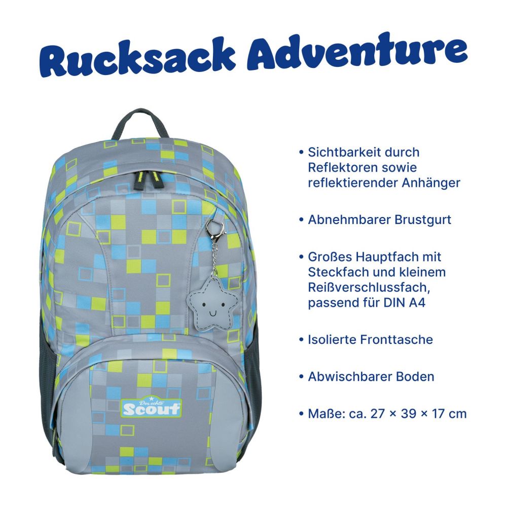 Scout Rucksack Adventure Rucksack Squares #7