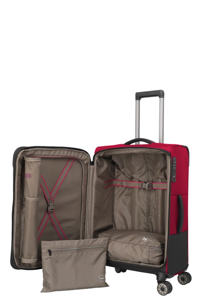 Travelite Crosslite 4w Trolley M Red #7