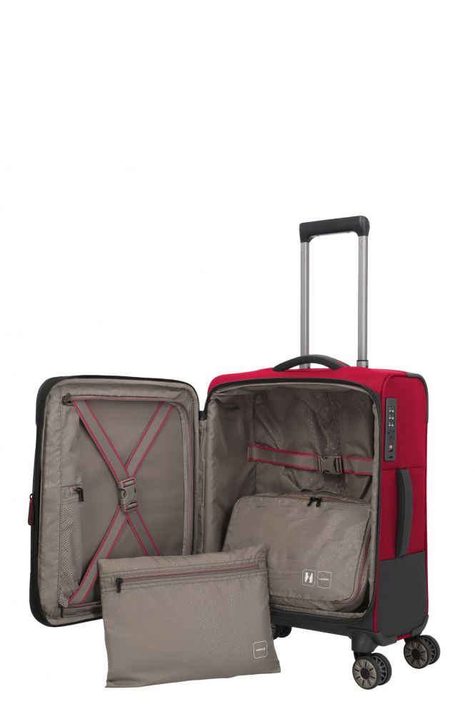 Travelite Crosslite 4W Trolley S Erw. Red #7