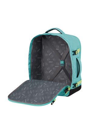 American Tourister Take2Cabin Casual Backpack M Dusty Turquoise/Lime #7