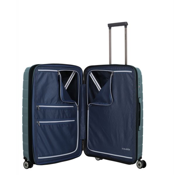 Travelite Air Base Kofferset 3-tlg. 4w L/M erw./S eisblau #7