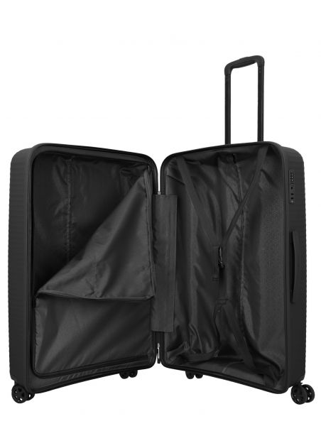 Travelite Air Stripe Trolley 4w L/M exp./S Slim Black #7